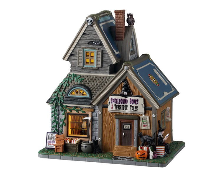 Lemax Halloweenminiatuur Spellbound Books & Terrible Tales 18x24x26 cm - 