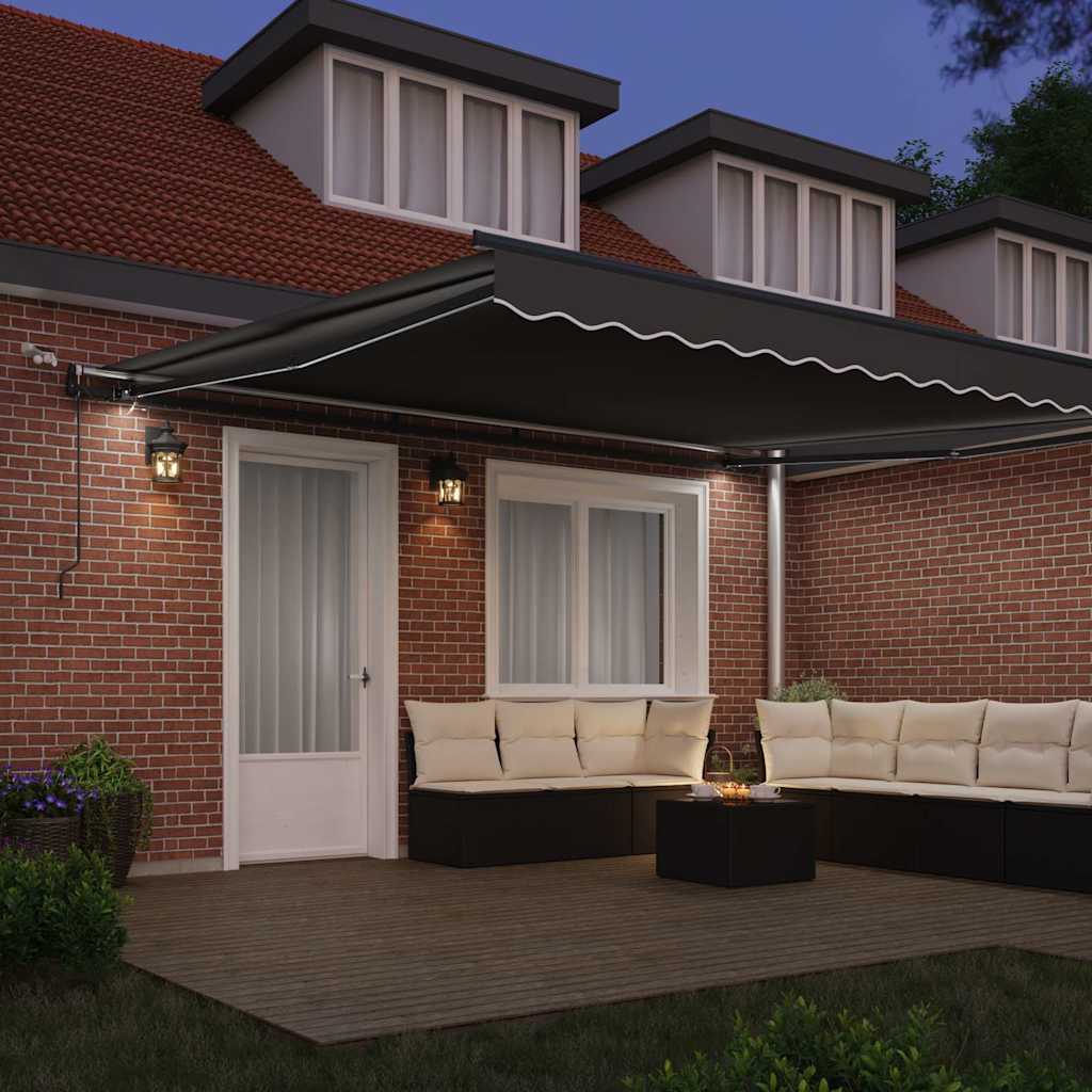 vidaXL Markies met Antraciet 5 × 3,5 m Metaal