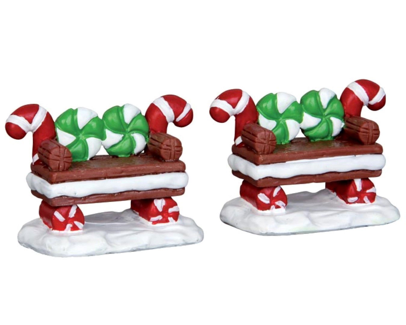 Lemax Peppermint cookie bench set o - 