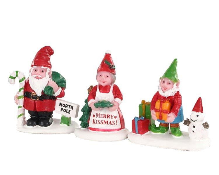 Lemax Christmas garden gnomes, set of 3 - 