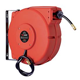 Cemo Slanghaspel , kunststof, voor perslucht, gesloten, max. 20 bar, slanglengte 15m, B 500 x D 420 x H 210 mm