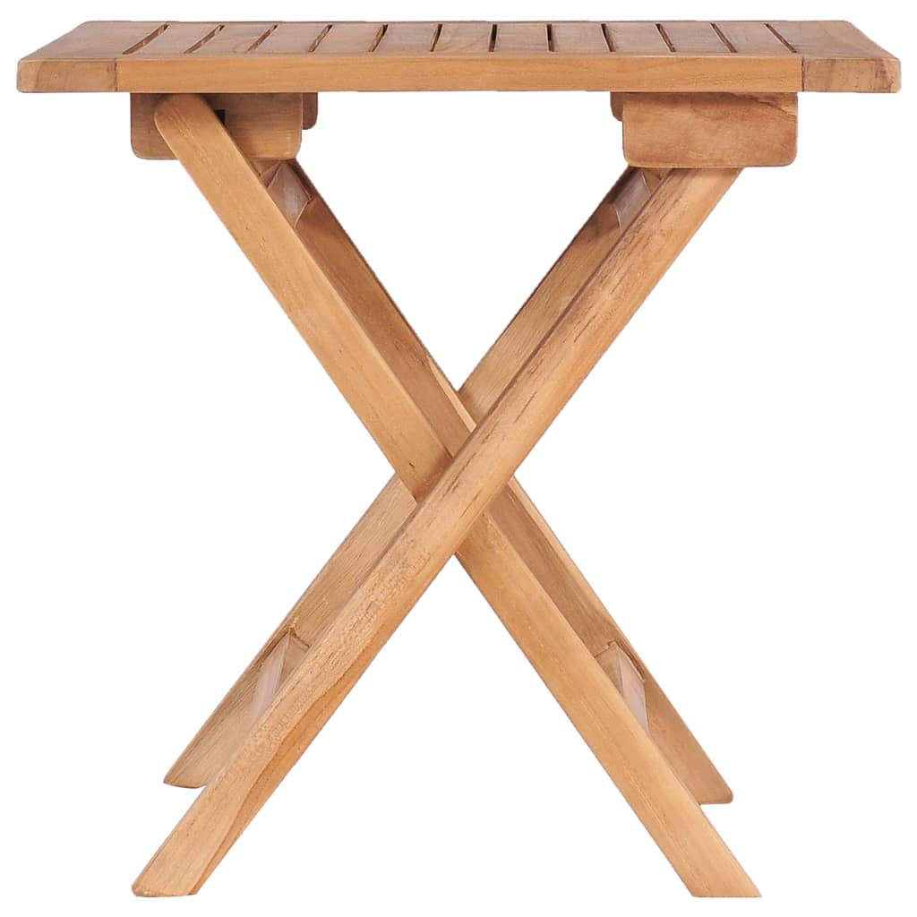 vidaXL Tuintafel inklapbaar 45x45x45 cm massief teakhout