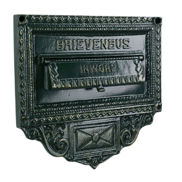 KS Verlichting Nostalgische brievenbusPostplate B3 muurplaat - antraciet - 1703