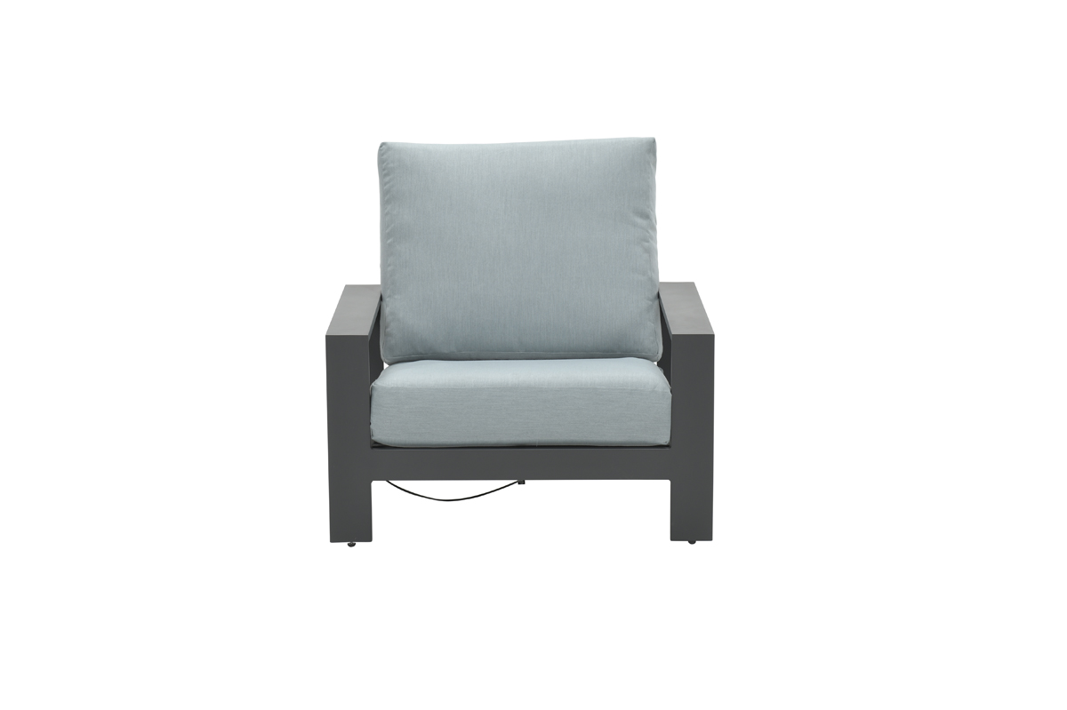 Garden impressions Lincoln verstelbare fauteuil carbon black/ mint grey - 