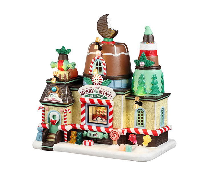 Lemax Kerstdorpminiatuur The Merry Mint! Sweet Shop 18x26x27 cm - 