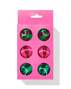 HEMA Kerstballen Set 4.4cm Satijn - 6 Stuks