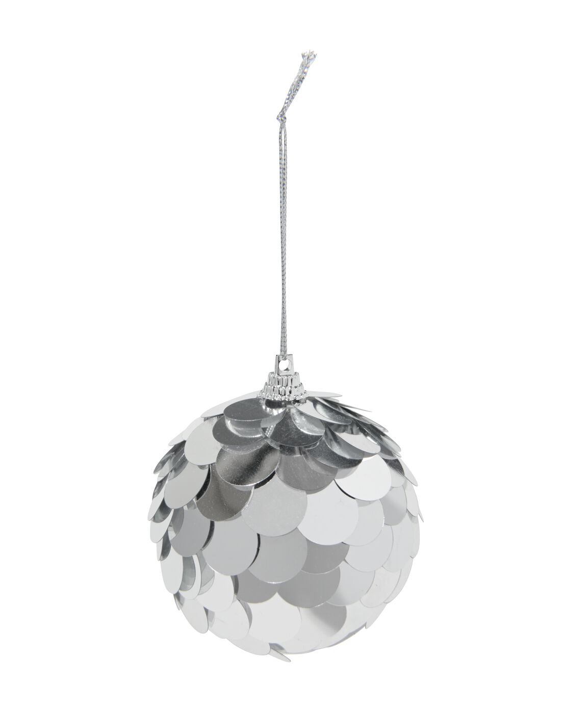HEMA Kerstbal Zilver Pailletten (zilver)