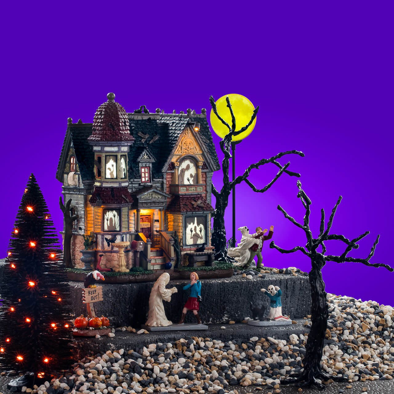 Lemax Halloweenminiatuur The House Of Shadows Kit 17x56x27 cm - 