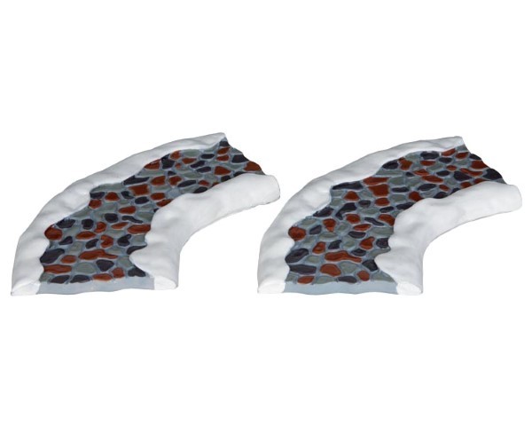 Lemax 2pc stone road curved - 
