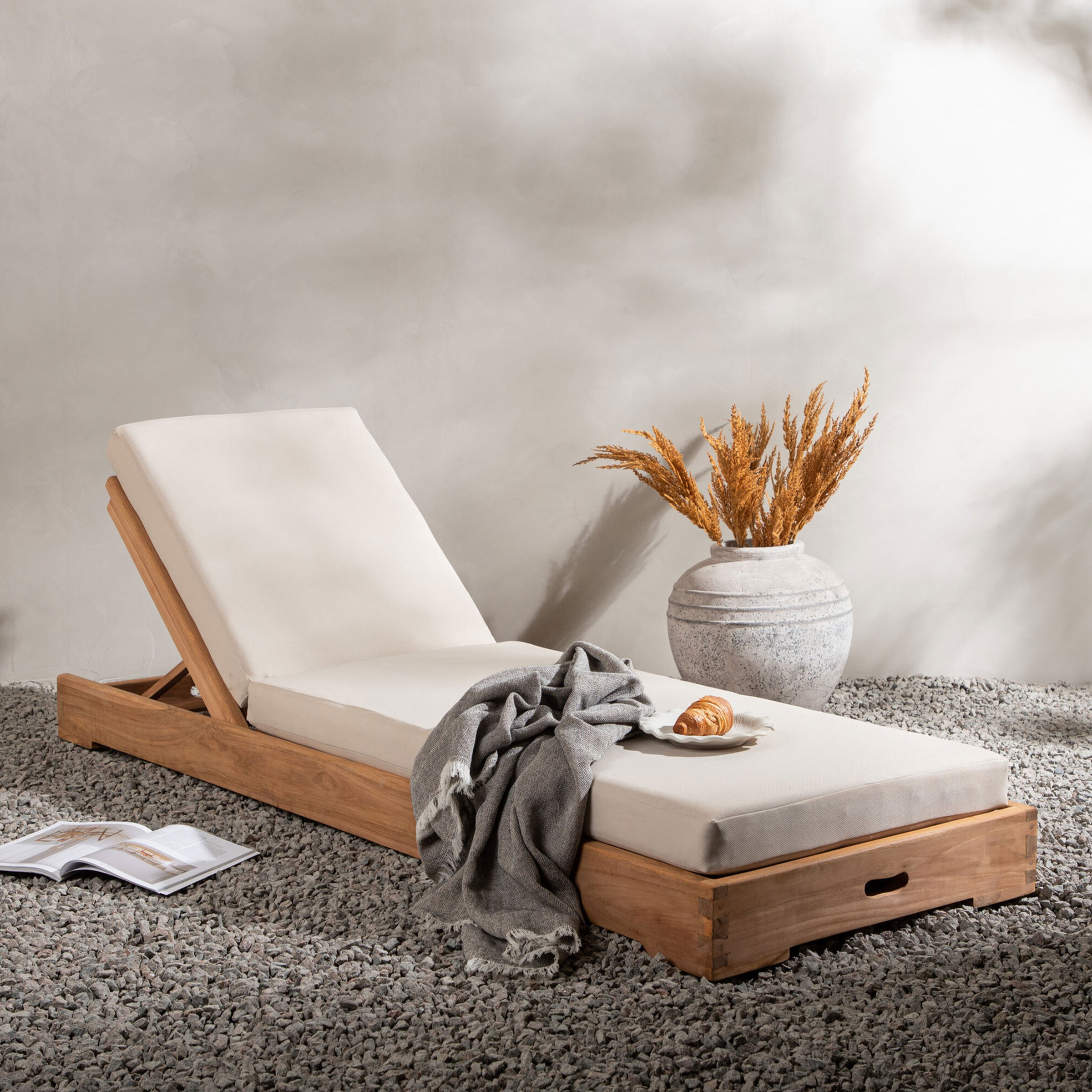 Nohr Ligbed Amberia Teakhout - Naturel