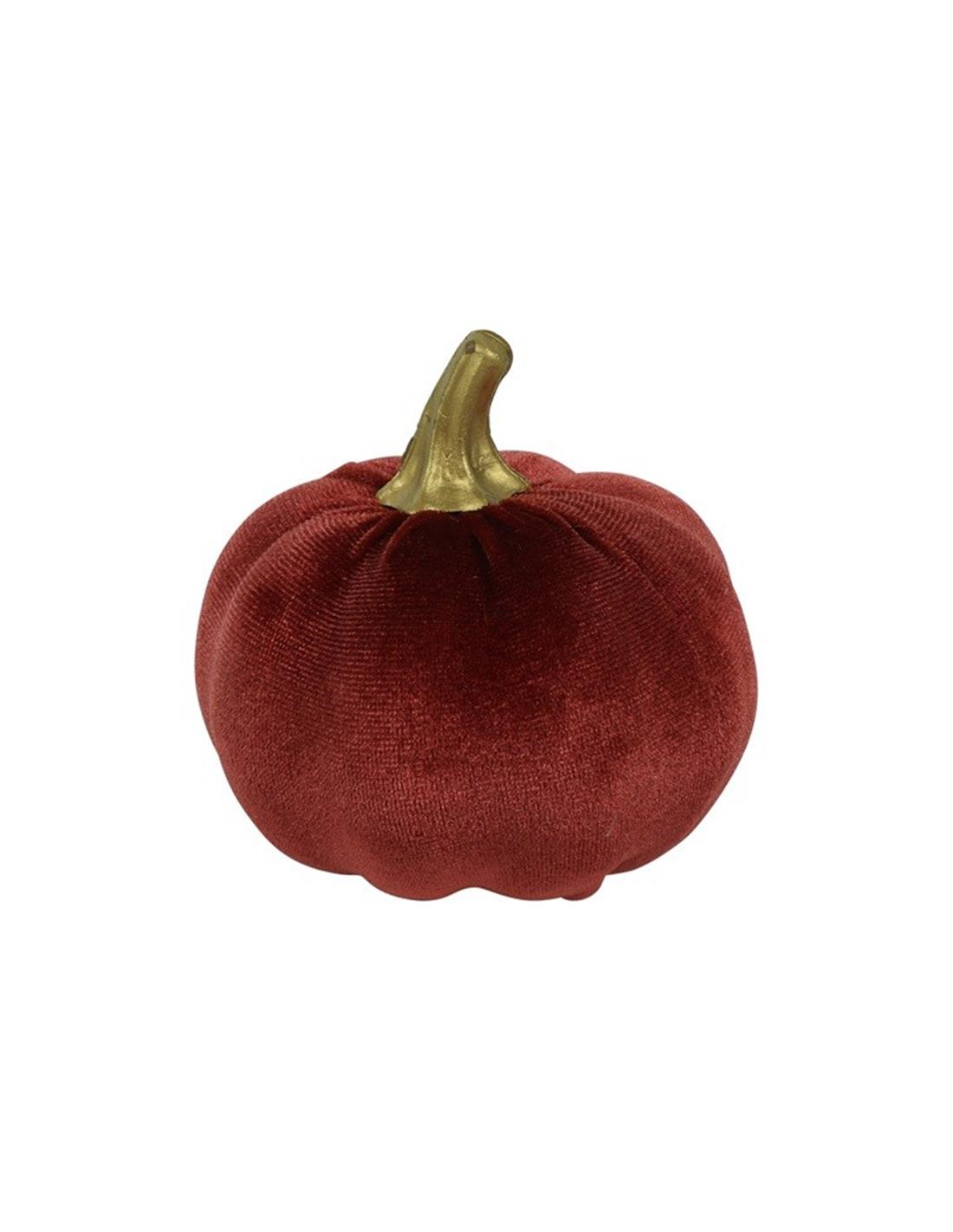Countryfield Pompoen pumpa stof ro 8x8x8 cm rood - 