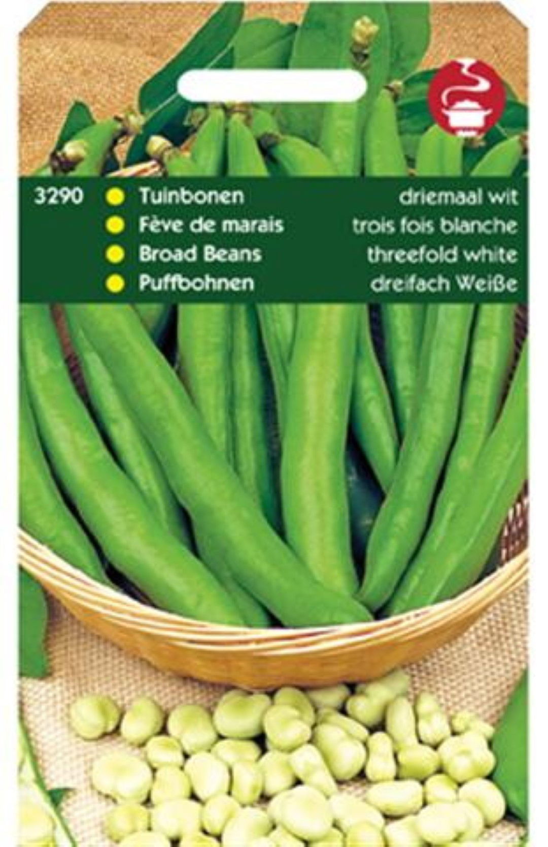 Tuinplus Tuinbonen Driemaal Wit - 