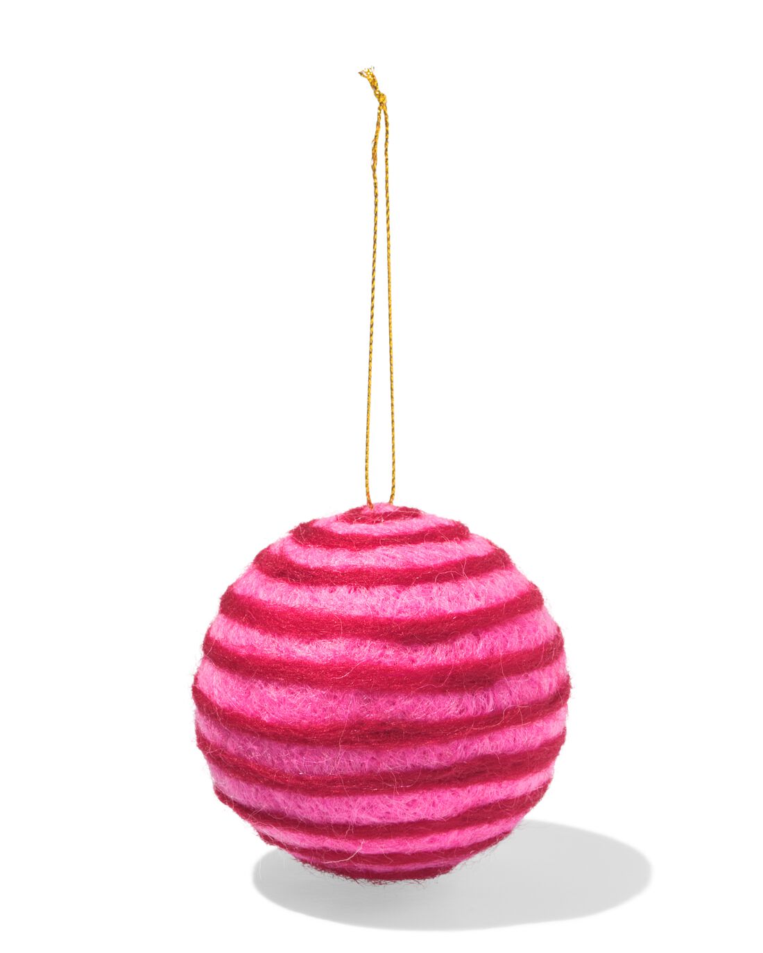 HEMA Kersthanger ⌀7cm vilt bal roze (roze)