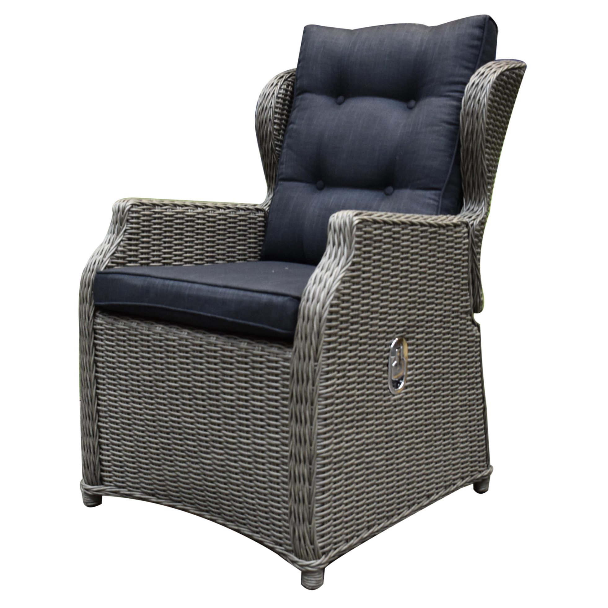 AVH-Collectie Ibiza XL dining tuinstoel verstelbaar grijs