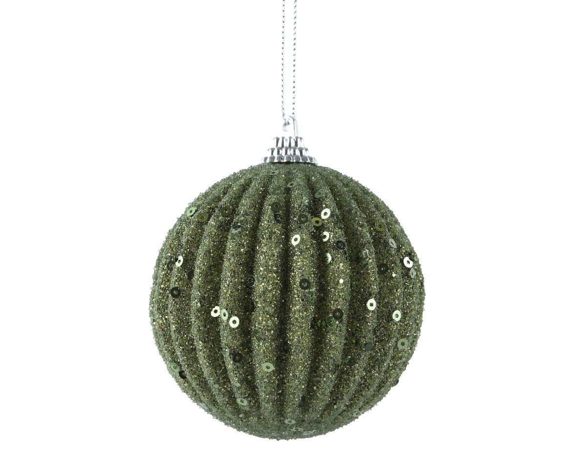 Decoris Kerstbal foam d8 cm rosemarijn  -