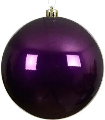 Decoris Kerstballen kunststof d14 cm vijg  -