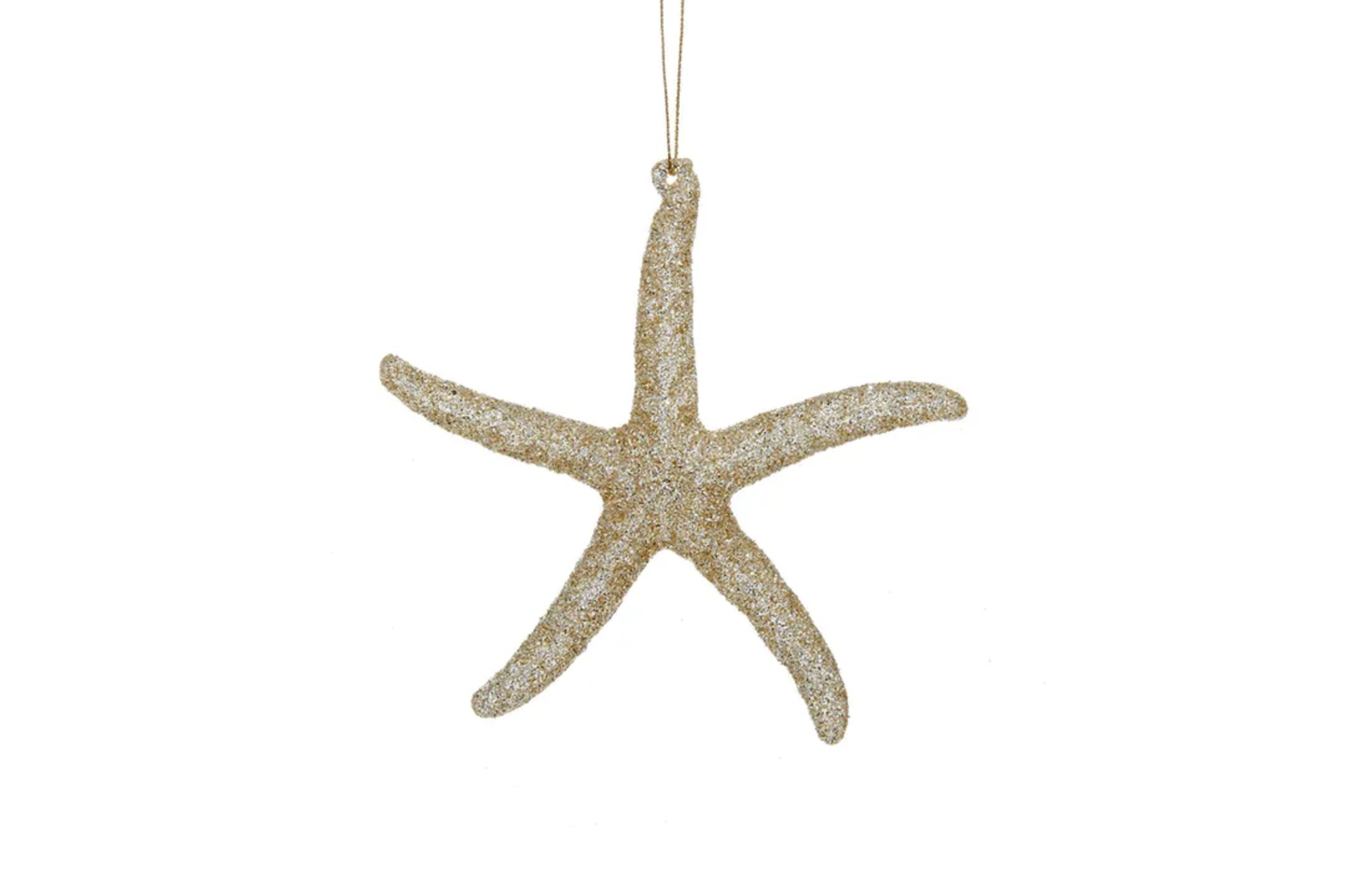 Kurt s adler 5 inch Acrylic Gold Glitter Starfish Orn 12,7x1,27x12,7 cm kerstornament Kurt S. Adler -