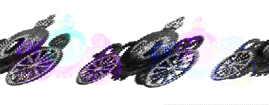 Kurt s adler 3.4 inch Pumpkin Cart Orna X 2. 5x5x10 cm kerstornament Kurt S. Adler - 