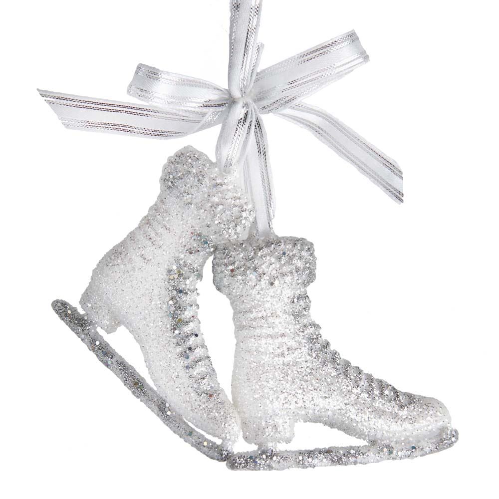 Kurt s adler Ice Skates With Glitter 10,7 cm kerstbal kerst Kurt S. Adler - 