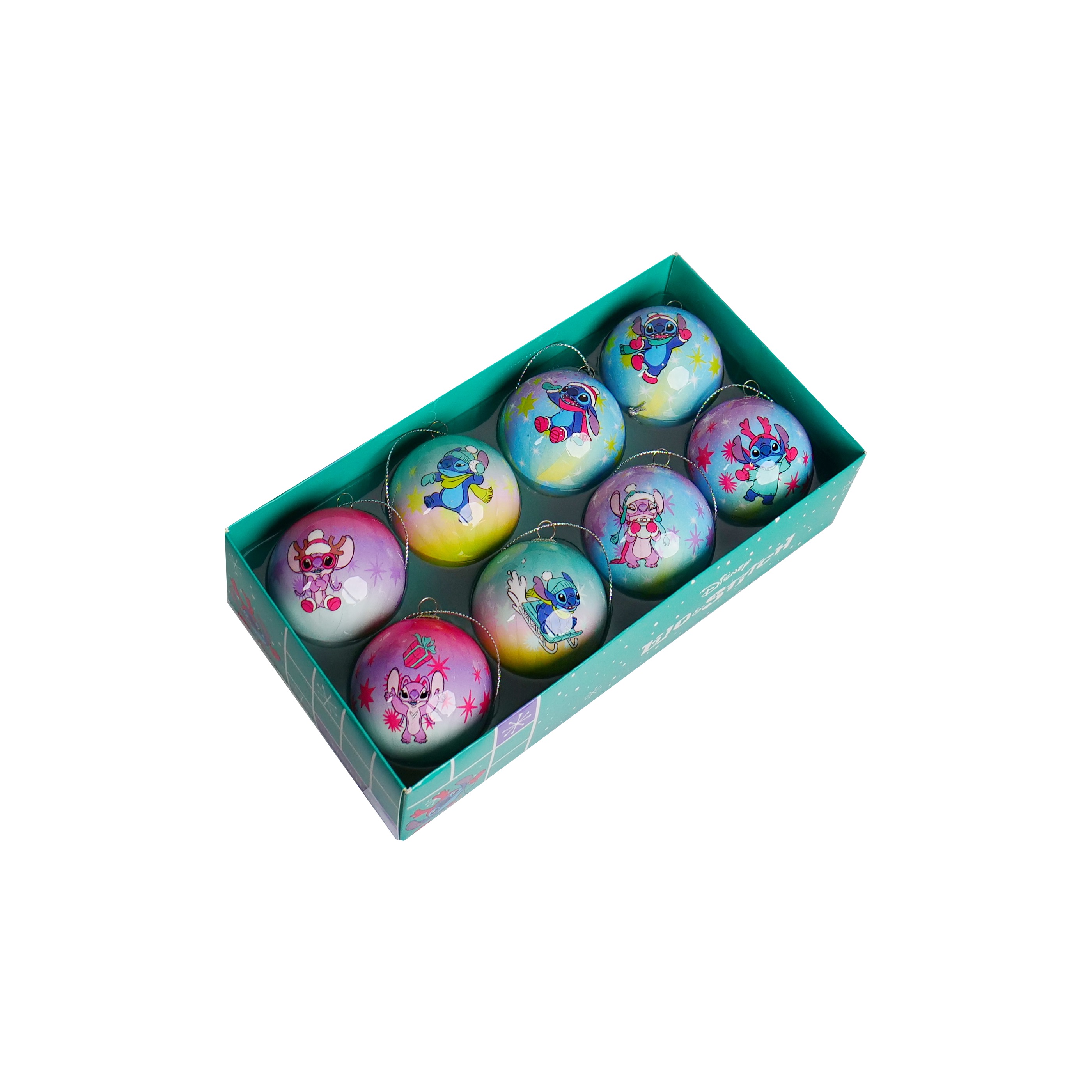 Kurt s adler Box kerstbal plastic stitch d6cm 4st Kurt S. Adler -