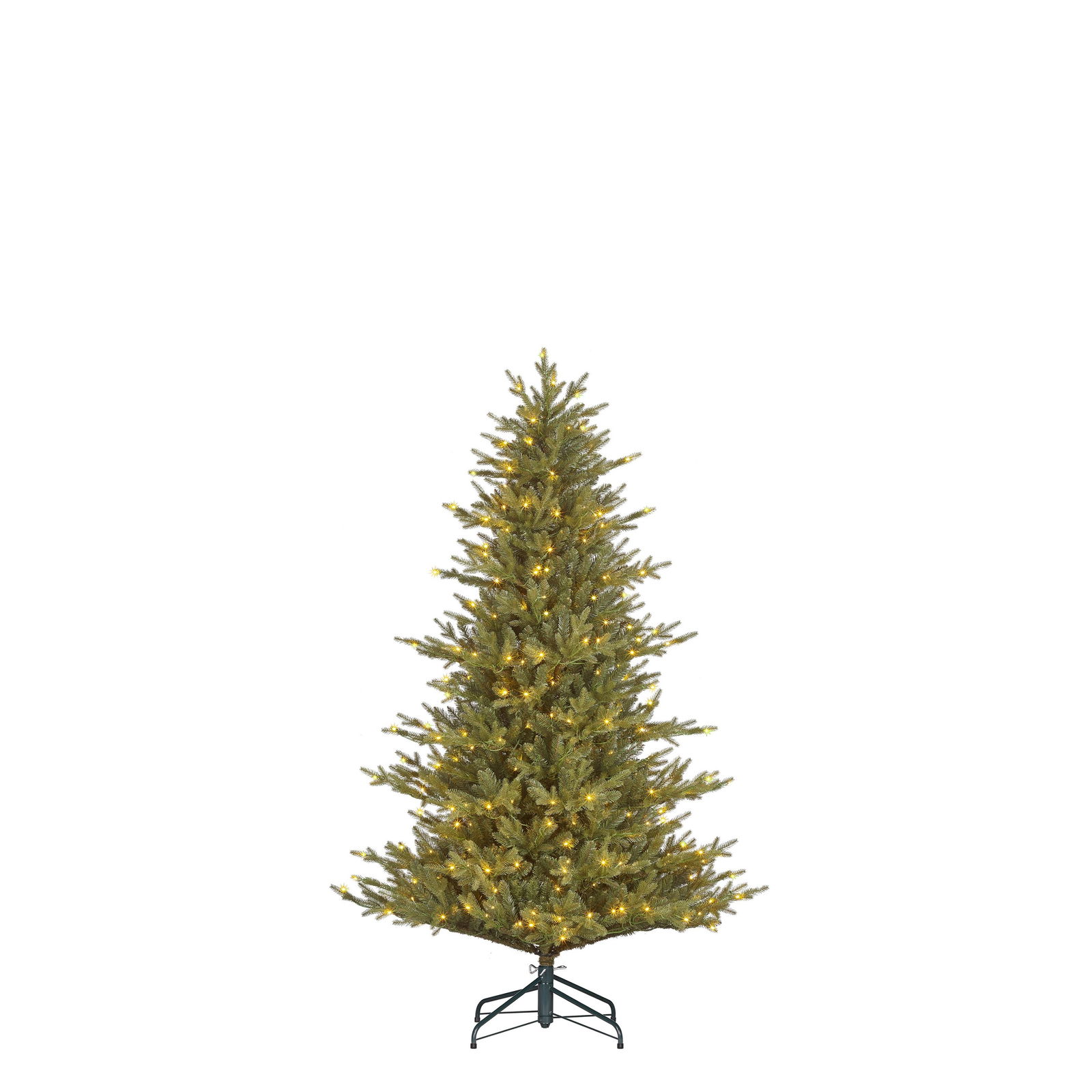Black box Kunstkerstboom Meran groen H155 x dia. 102 cm met 168 LED warm wit  -