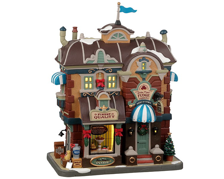 Lemax Olde Time Fudge Shop battery operated Led Kerst  -
