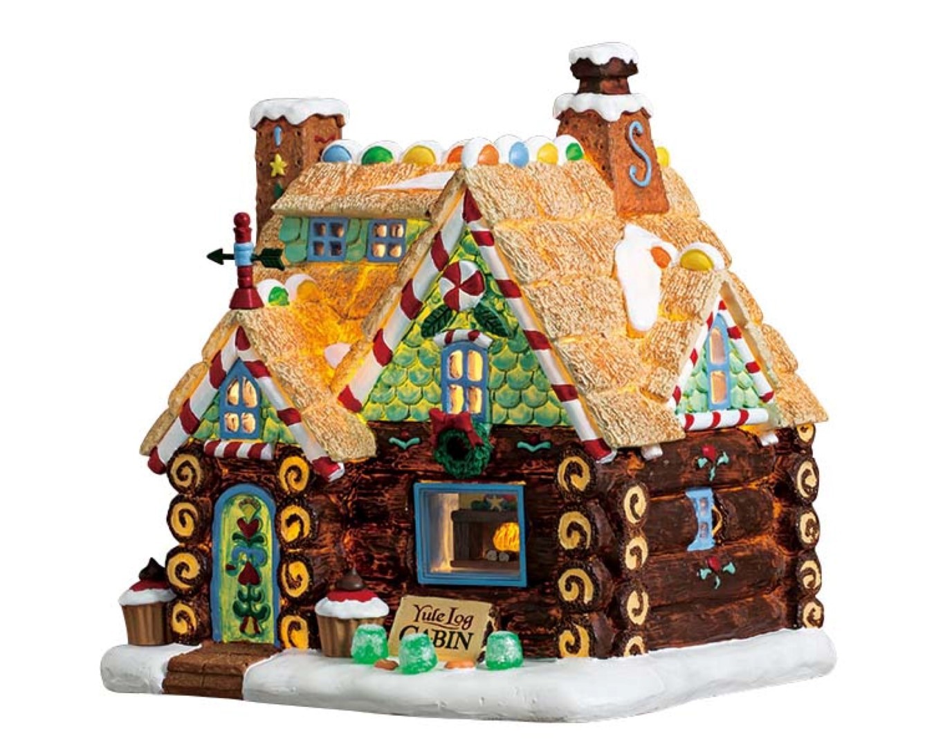 Lemax Kerstfiguur Yule log cabin b/o 4.5v  -