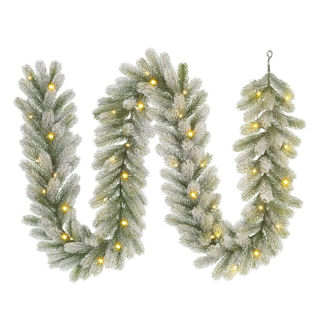 Black box Nagoya slinger led groen frosted 40L TIPS 212 battery operated en timer l270xd20 cm  - 