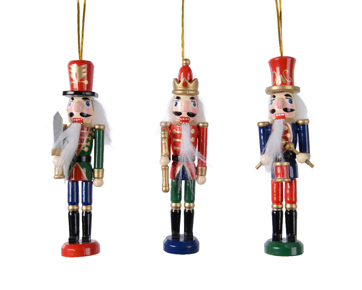 Ksd Ornament hout l4b3h13 cm notenkraker a3  - 