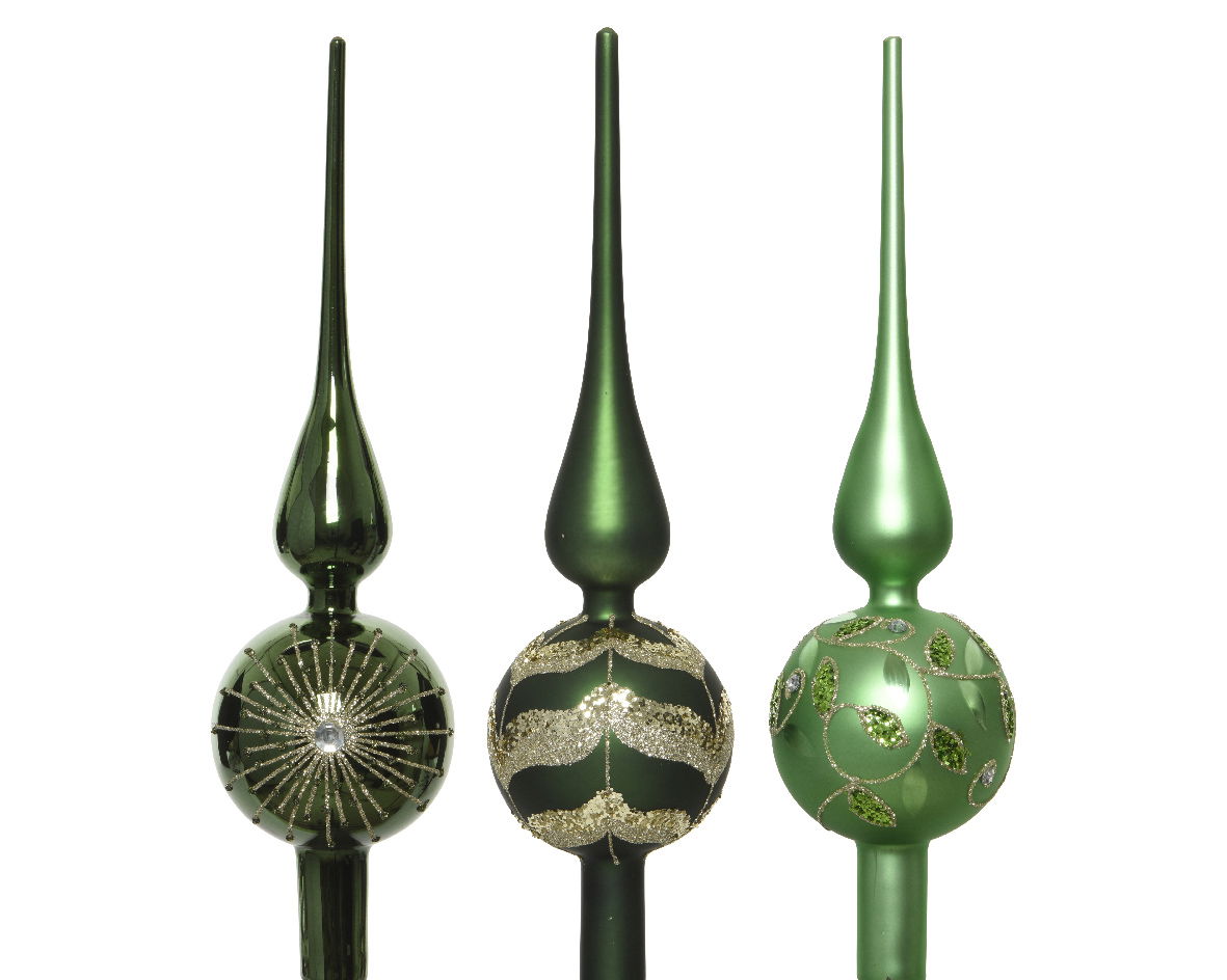 Ksd Piek glas d8h31 cm groen a3  - 