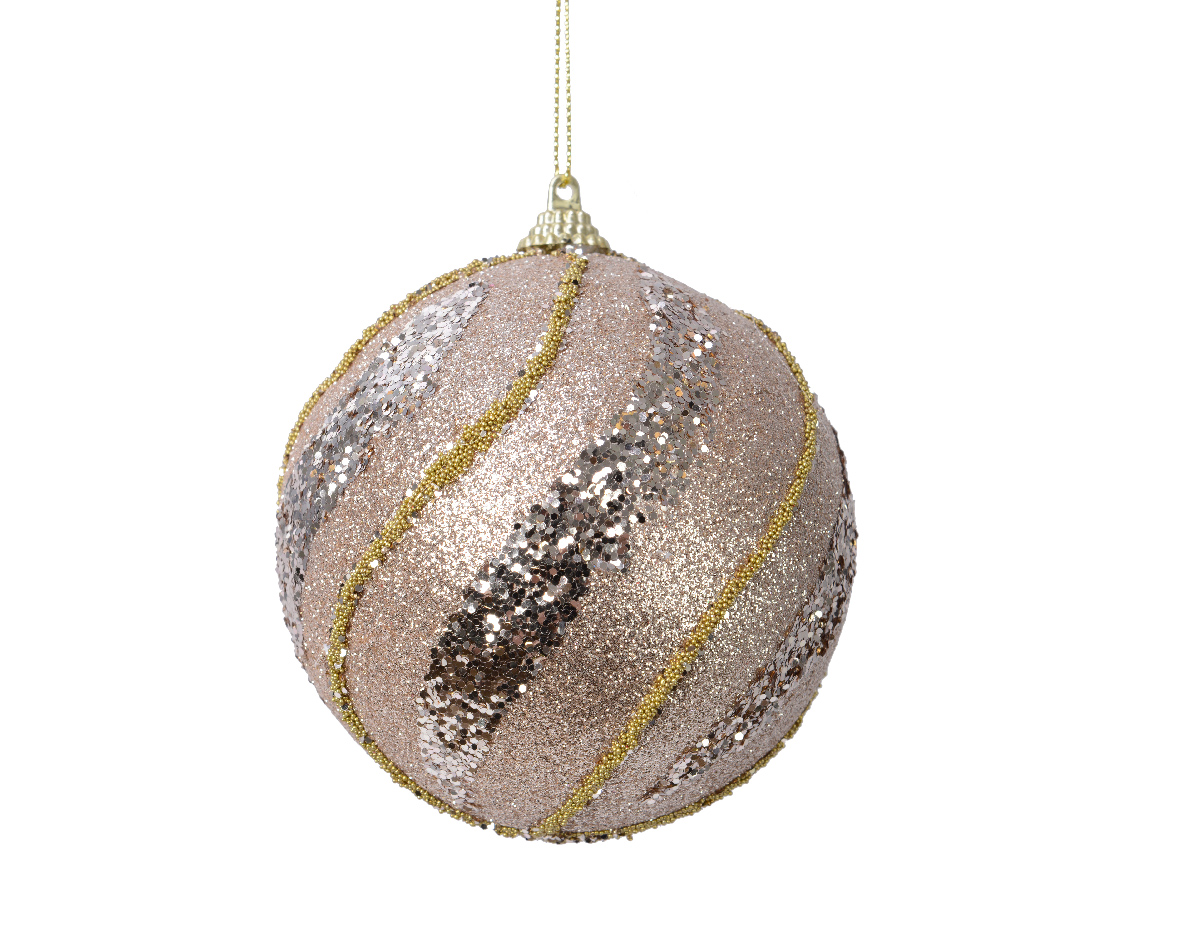Ksd Kerstbal foam d8 cm lichtgoud  - 