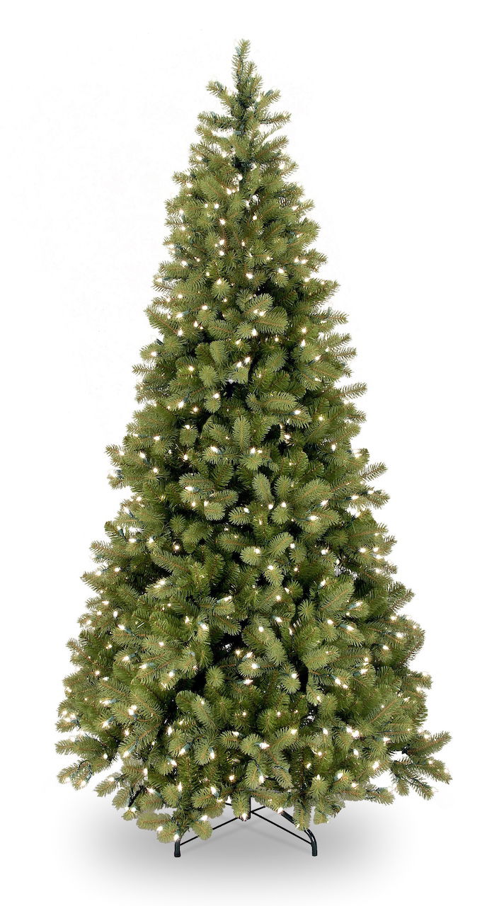 National tree company Poly Bayberry Slim kunstkerstboom Hinged 228 cm met 500 LED Power Connect  - 