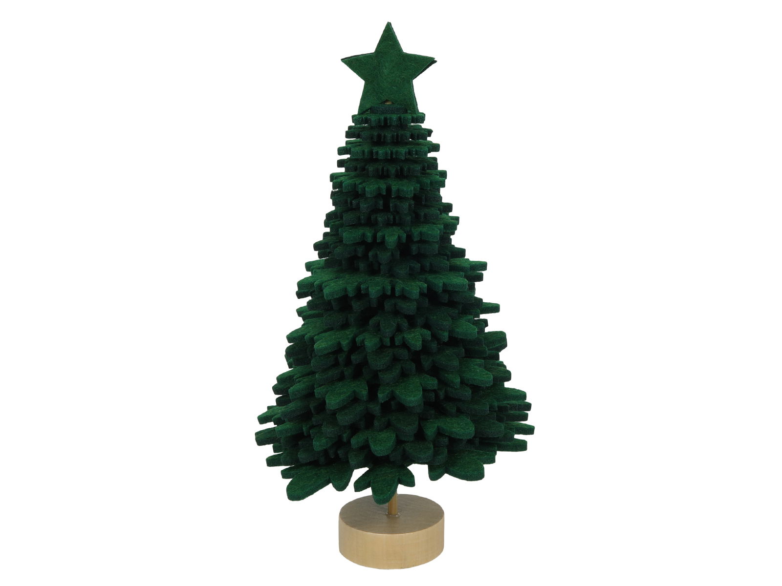 Hit Kerstboom 21 cm vilt groen  - 
