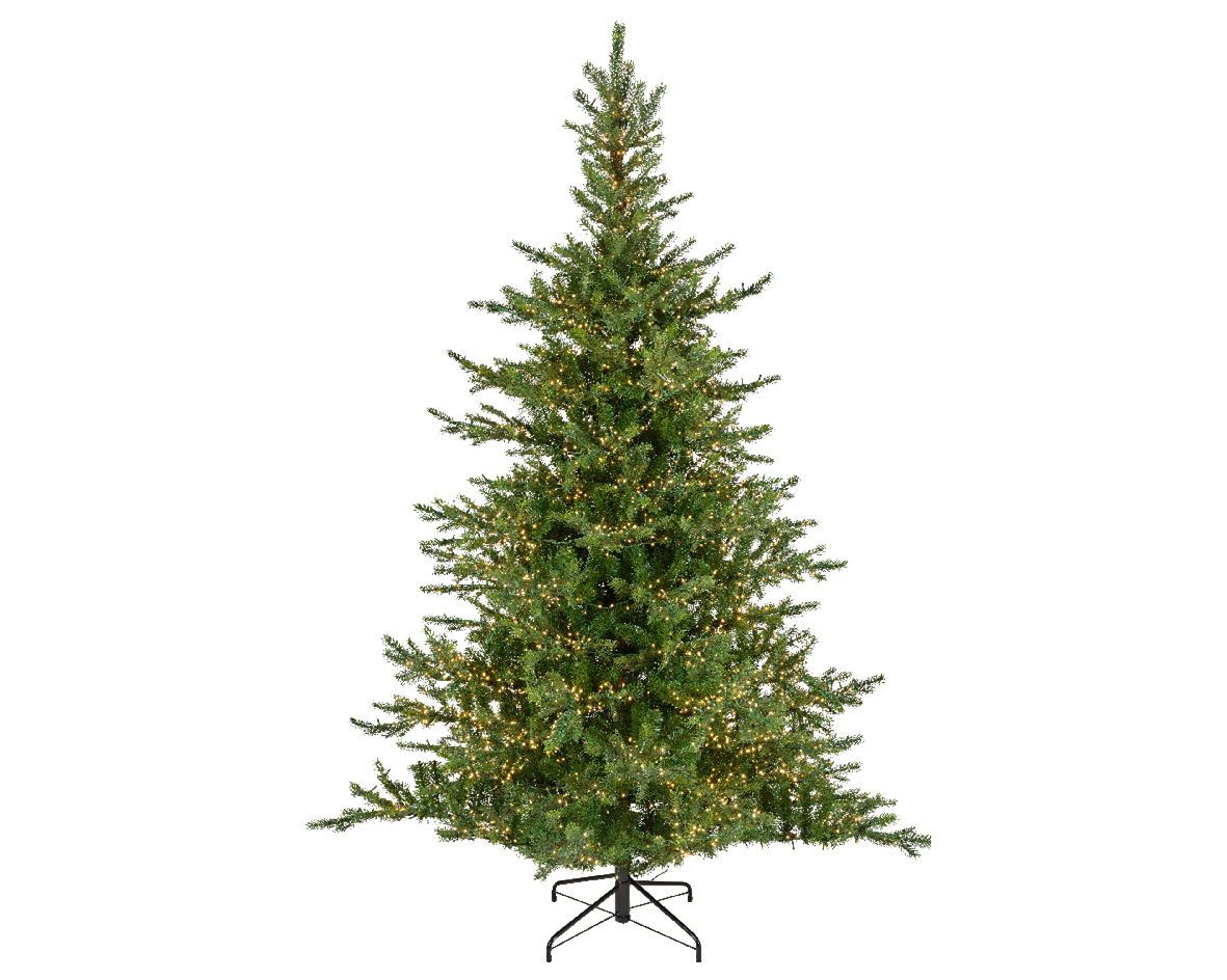 Everlands Kunstkerstboom Grandis fir LED indoor I H180 D132 cm  - 