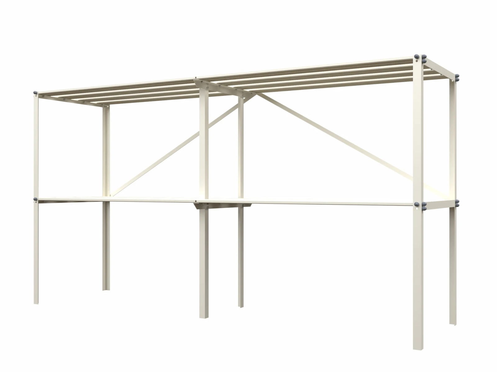 Royal Well kweektafel vrijstaand 165x45x90 cm - zwart