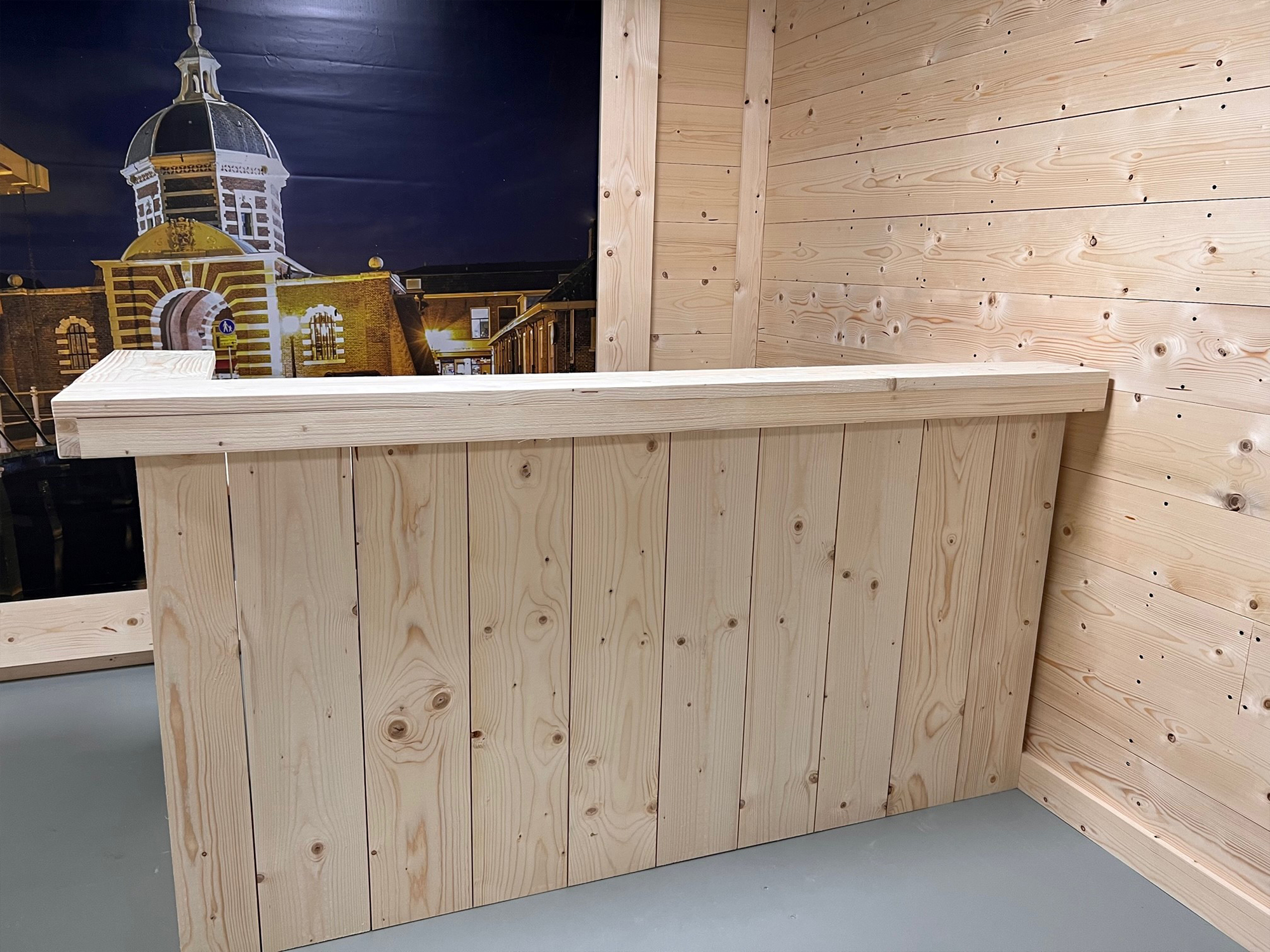 Steigerhouten Meubelen Leiden Steigerhouten Muur Bar