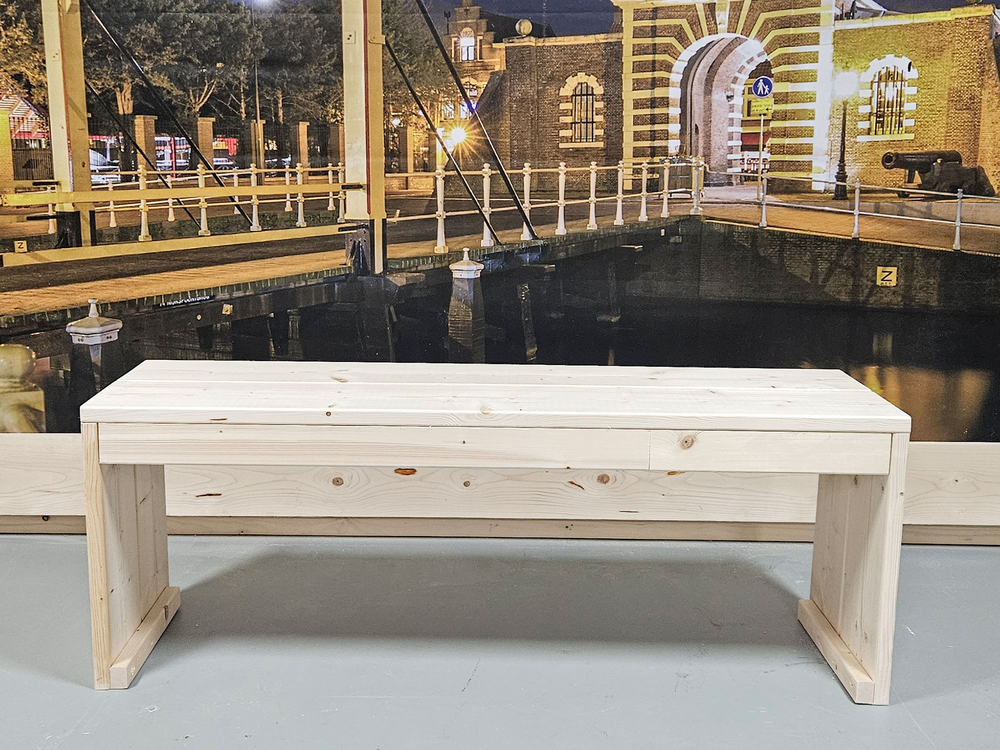 Steigerhouten Meubelen Leiden Steigerhouten Zitbank Classic - Eenvoudig en Tijdloos Design