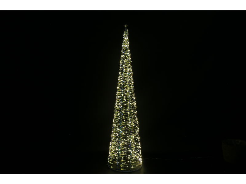 Countryfield Kerstkegel led 30x30x120 cm trp  - 