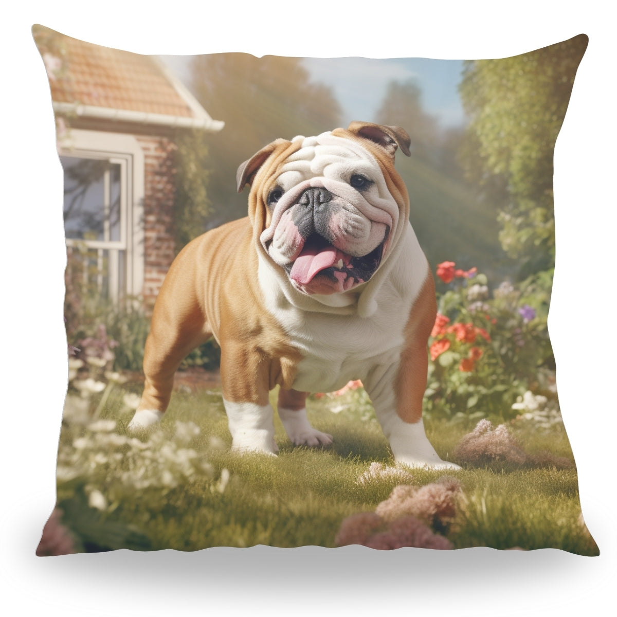 Pillowbuddies Kussen - Huisdier Portret - Engelse Bulldog 1 - Pillow Buddies