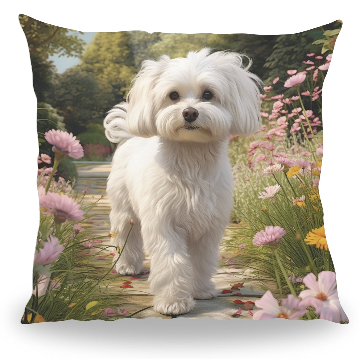 Pillowbuddies Kussen - Huisdier Portret - Maltezer 1 - Pillow Buddies