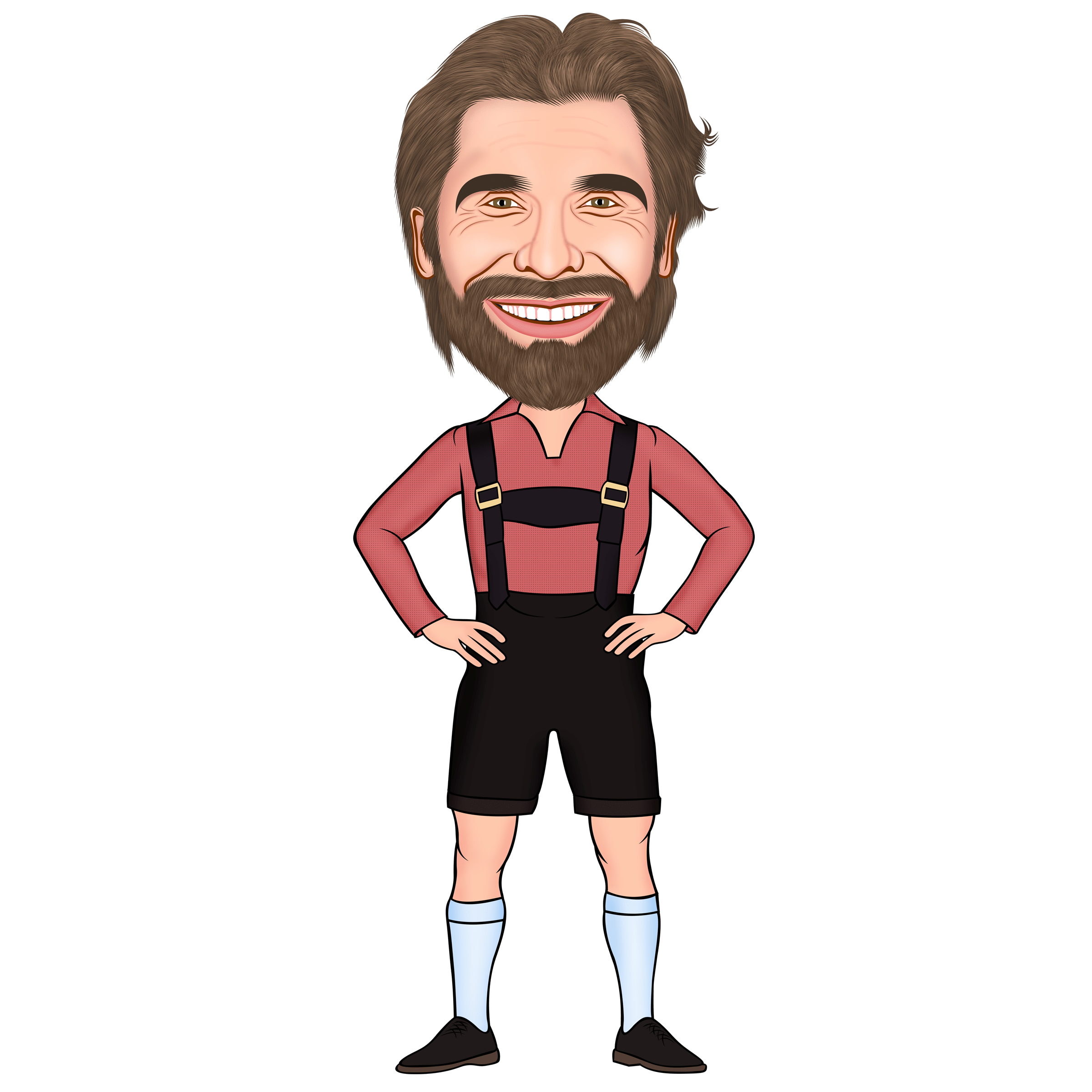 Pillowbuddies Cartoon Kussen - Tiroler Man - Pillow Buddies