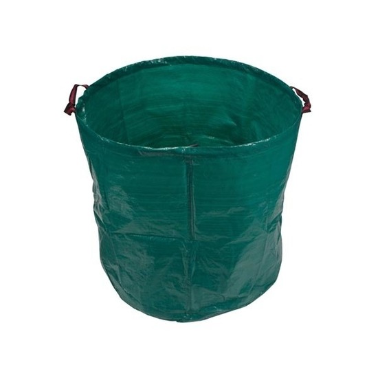Merkloos Opvouwbare tuinafvalzak - groen - 272 liter - 69 x 70 cm - tuinopruimer - tuin afvalzak -