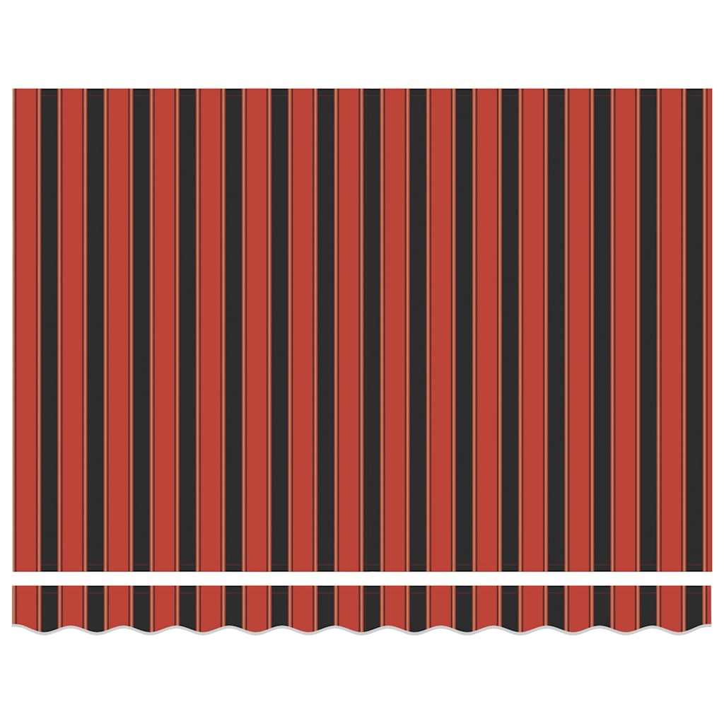 vidaXL Luifel uittrekbaar 3,5x2,5 m stof en aluminium oranje en bruin