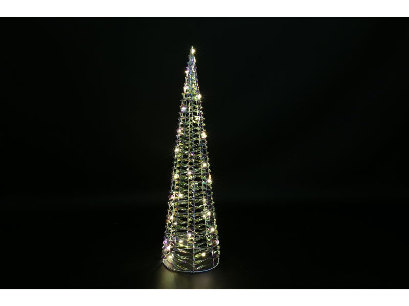 Countryfield Kerstkegel led 16x16x60 cm trp  - 