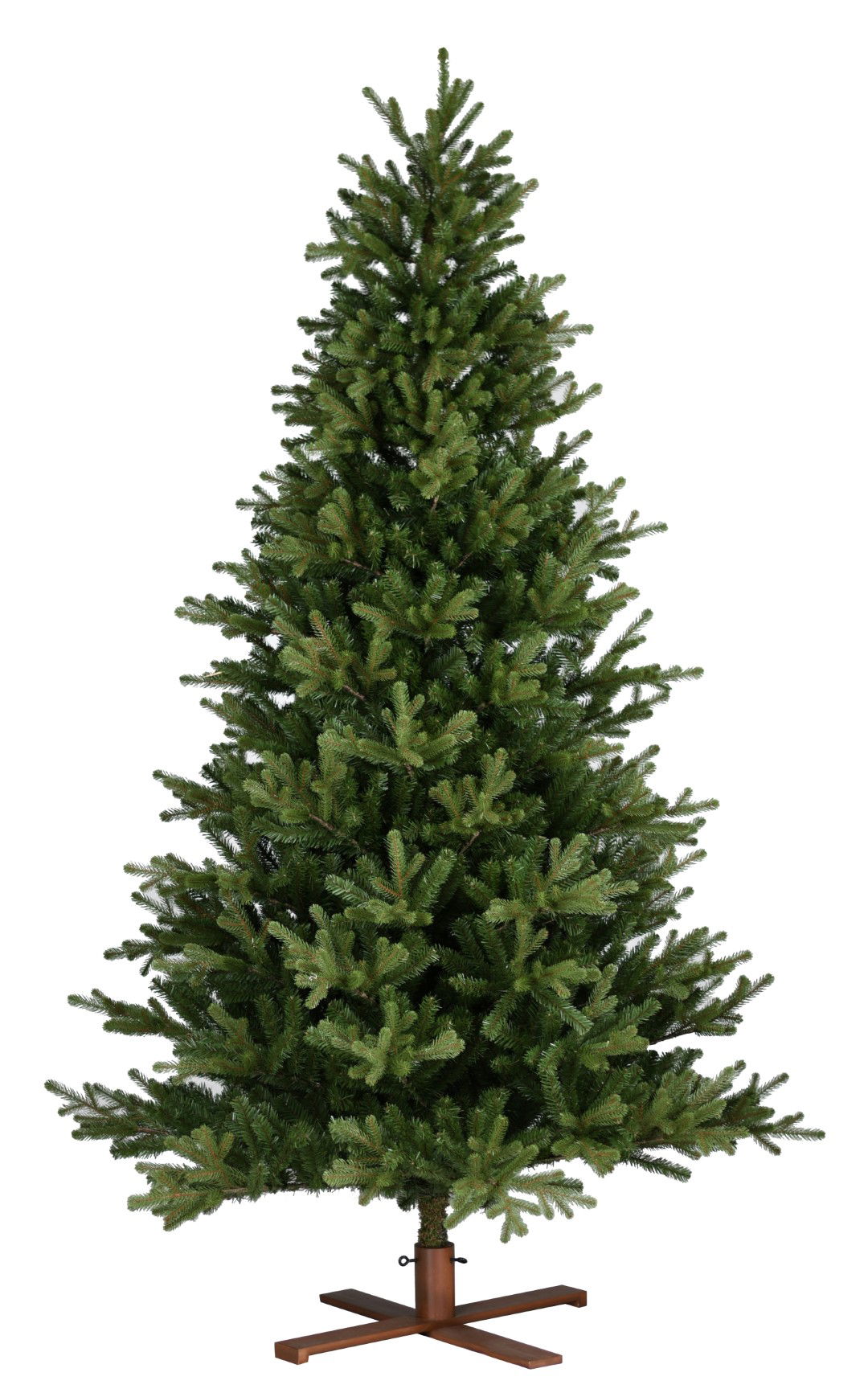 National tree company Kunstkerstboom Vermont DB met houten voet 213 cm D137 cmOur Nordic Christmas  - 