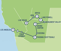 amerikaplus Western Trails (9 dagen) - Amerika - Zuidwesten - Los Angeles