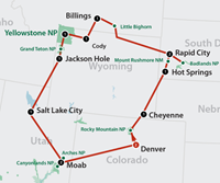amerikaplus Cowboys and Indians (15 dagen) - Amerika - N-Westen+Rockies - Denver