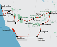 amerikaplus Southwest Explorer (23 dagen) - Amerika - Zuidwesten - Los Angeles