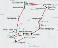 amerikaplus Wondrous National Parks (18 dagen) - Amerika - N-Westen+Rockies - Denver