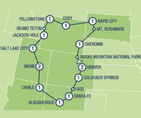 amerikaplus Rocky Mountain Frontiers (16 dagen) - Amerika - N-Westen+Rockies - Denver